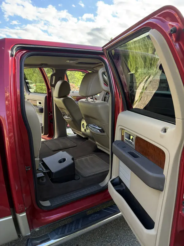 Same F-150 back seat after the interior detail