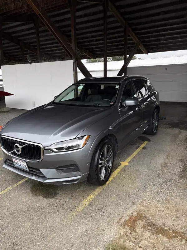 Gray Volvo XC60 after an exterior detail